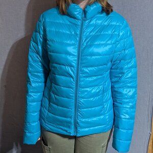 Nuage Sport Lightweight Down Puffer Jacket – Light Blue – Women’s M – NWT